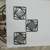 Geometric Vortex Square Mirror Set – 3 Piece Modern Collection