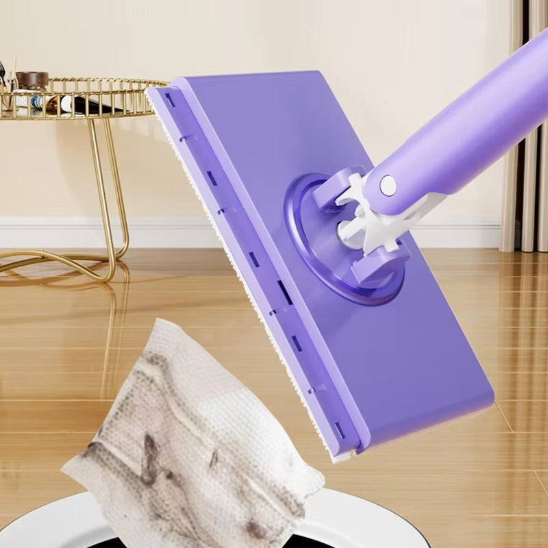 Automatic Cloth Gripping Mini Mop – One-Touch Paper Changing Cleaning Tool