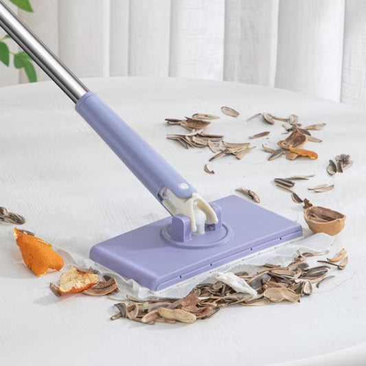 Automatic Cloth Gripping Mini Mop – One-Touch Paper Changing Cleaning Tool
