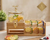 ECHOU Luxury Imported Glass Beverage Dispenser Set