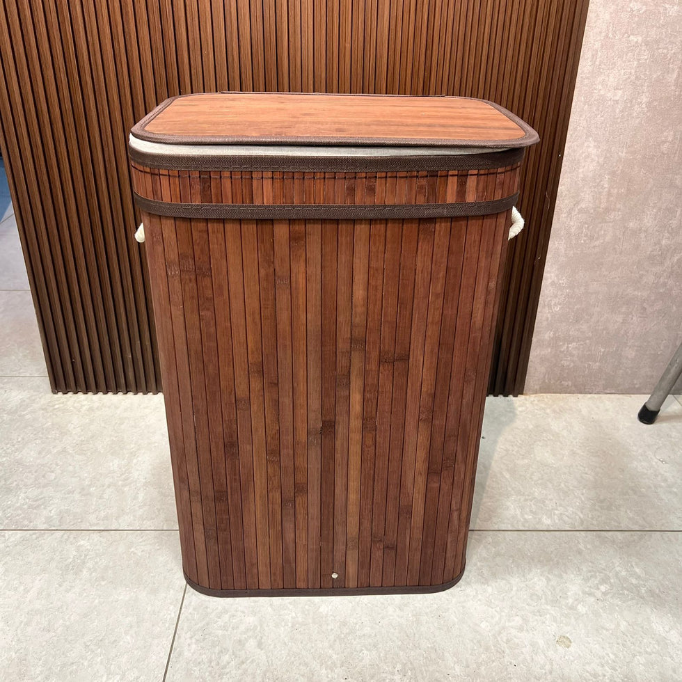 Heavy Duty Bamboo Laundry Basket – Premium Eco-Friendly Hamper
