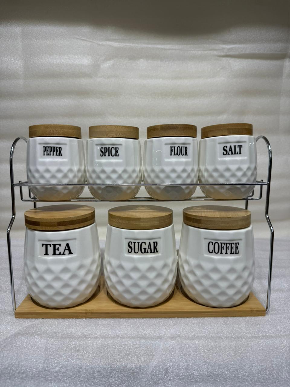 7-Piece Airtight Kitchen Storage Set – Stackable Food Containers