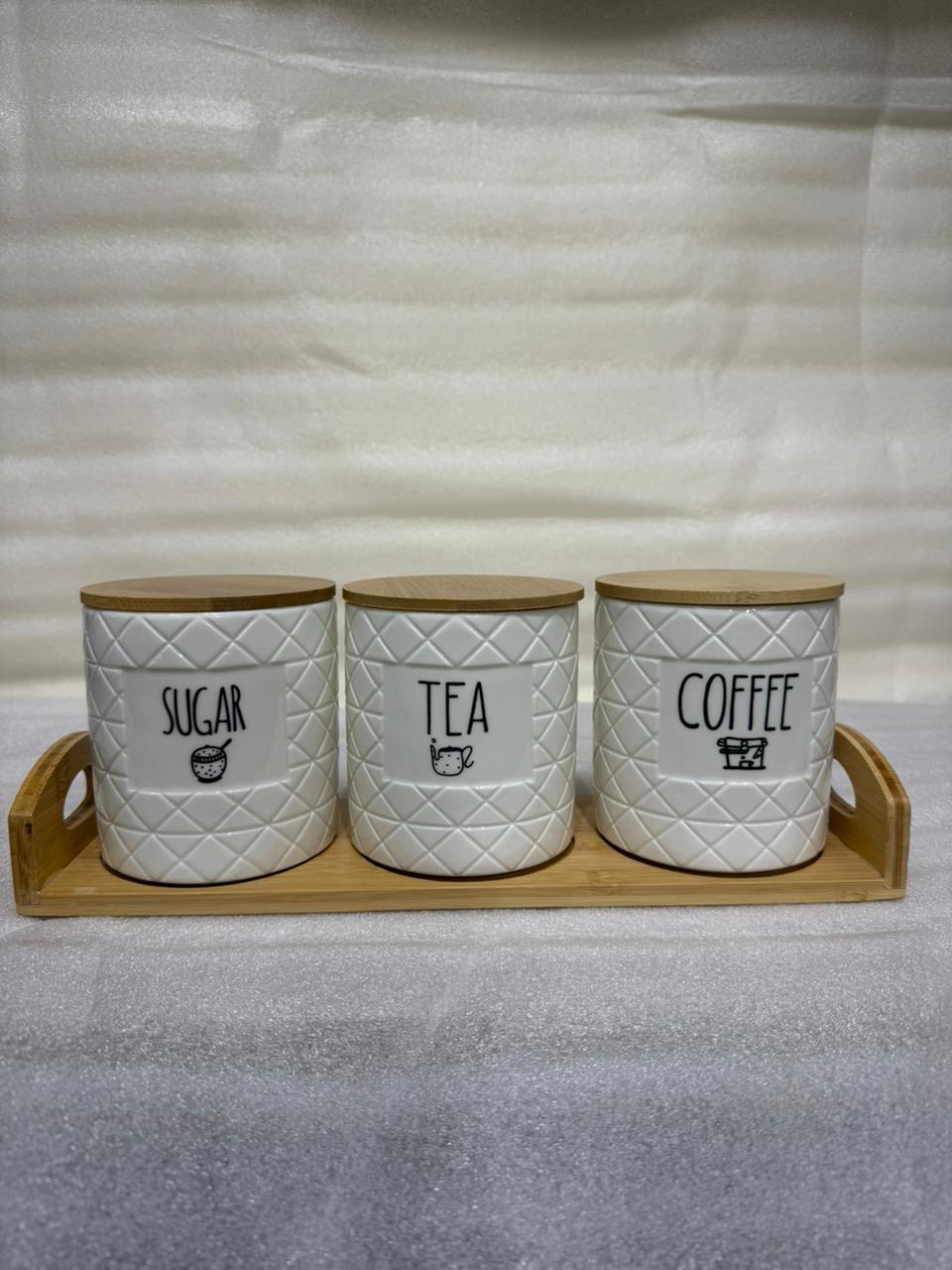 3-Piece Airtight Ceramic Food Storage Set – Space-Saving Kitchen Containers