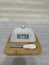 Airtight Butter Dish with Lid – Fresh-Seal Butter Keeper with Built-in Butter Knife