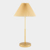Elegant Pleated Table Lamp Set – Ice Gold Minimalist Series