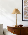 Elegant Pleated Table Lamp Set – Ice Gold Minimalist Series