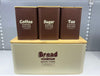 Vintage 4-Piece Kitchen Storage & Bread Box Set