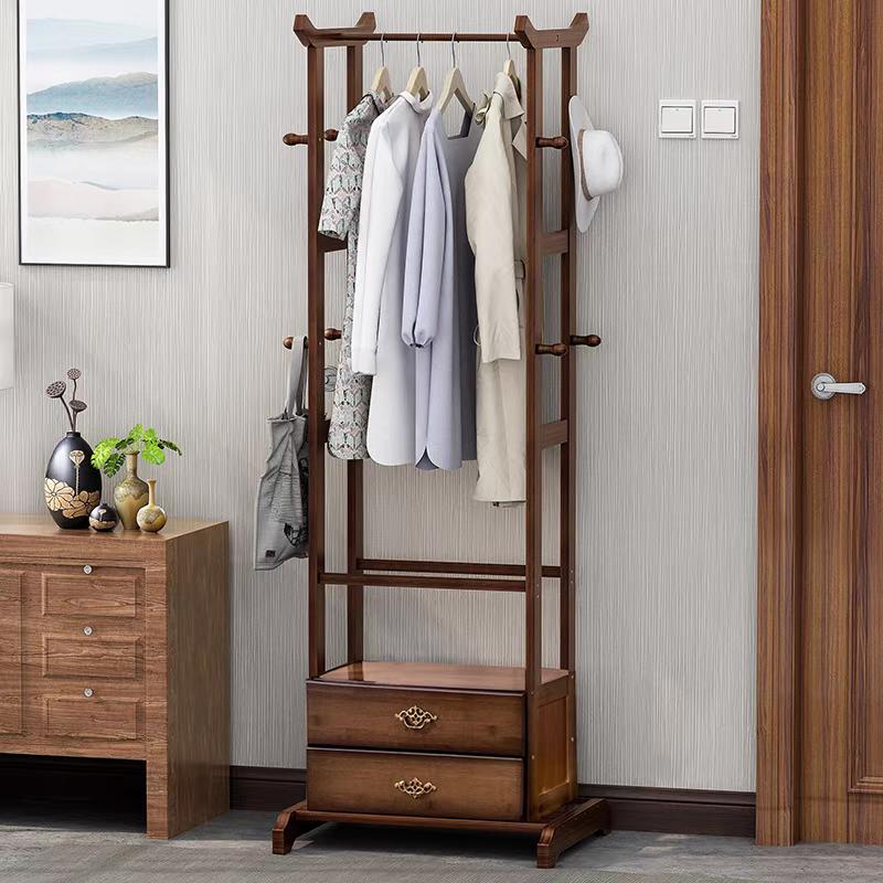 Premium Bamboo Multi-Functional Hanging Clothes Rack