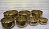Luxury 7-Piece Hammered Stainless Steel Bowl Set