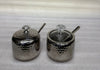 Premium Hammered Stainless Steel Sugar Pot with Spoon