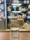 Sleek Minimalist Glass Jug with Stainless Steel Filter Lid