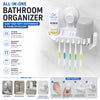 3-in-1 All-in-One Bathroom Organizer – Powerful Suction Cup Mount