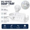 3-in-1 All-in-One Bathroom Organizer – Powerful Suction Cup Mount