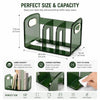 Modern 3-Slot Acrylic Desk Book Organizer