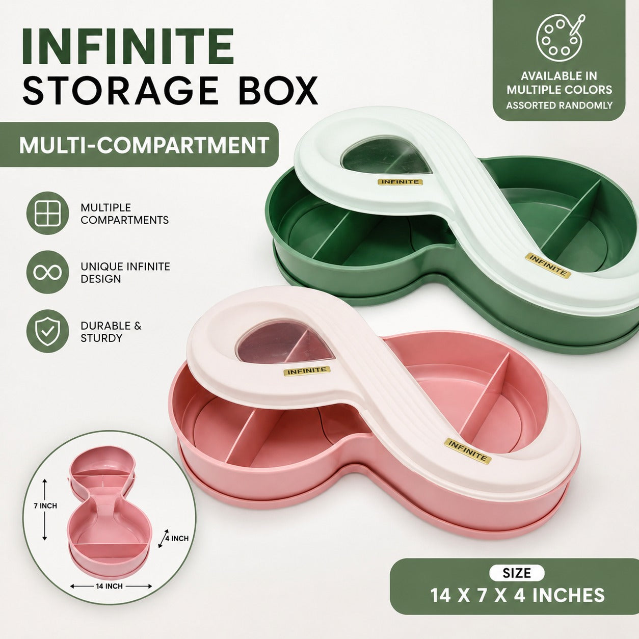 Loop Infinite Multi-Compartment Vanity Organizer