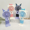 Mini Handheld Cute Fan with Dual-Function Mobile Stand Base (Random Color)