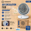 AeroVortex 3-Speed Rechargeable Air Circulation Desk Fan