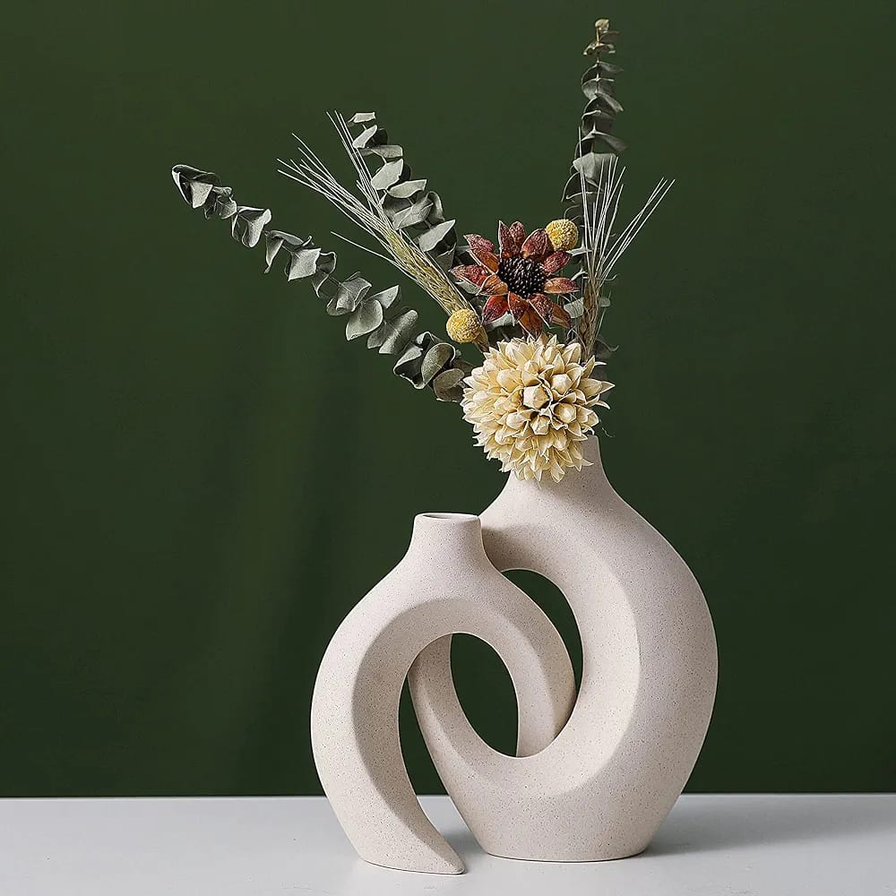 Luxor Noir Luxury Dubai-Style Ceramic Vase Set