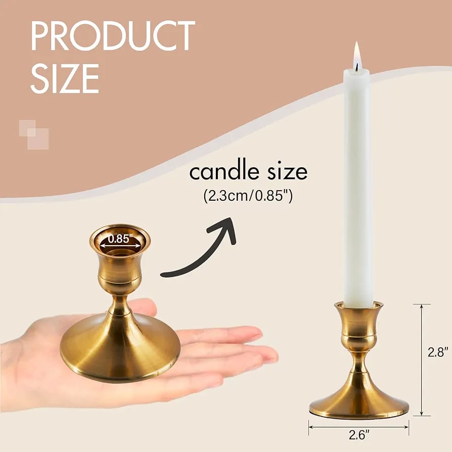 Mani Premium 10-Inch Dinner Candlestick & Pedestal Stand
