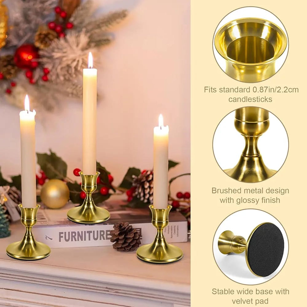Mani Premium 10-Inch Dinner Candlestick & Pedestal Stand