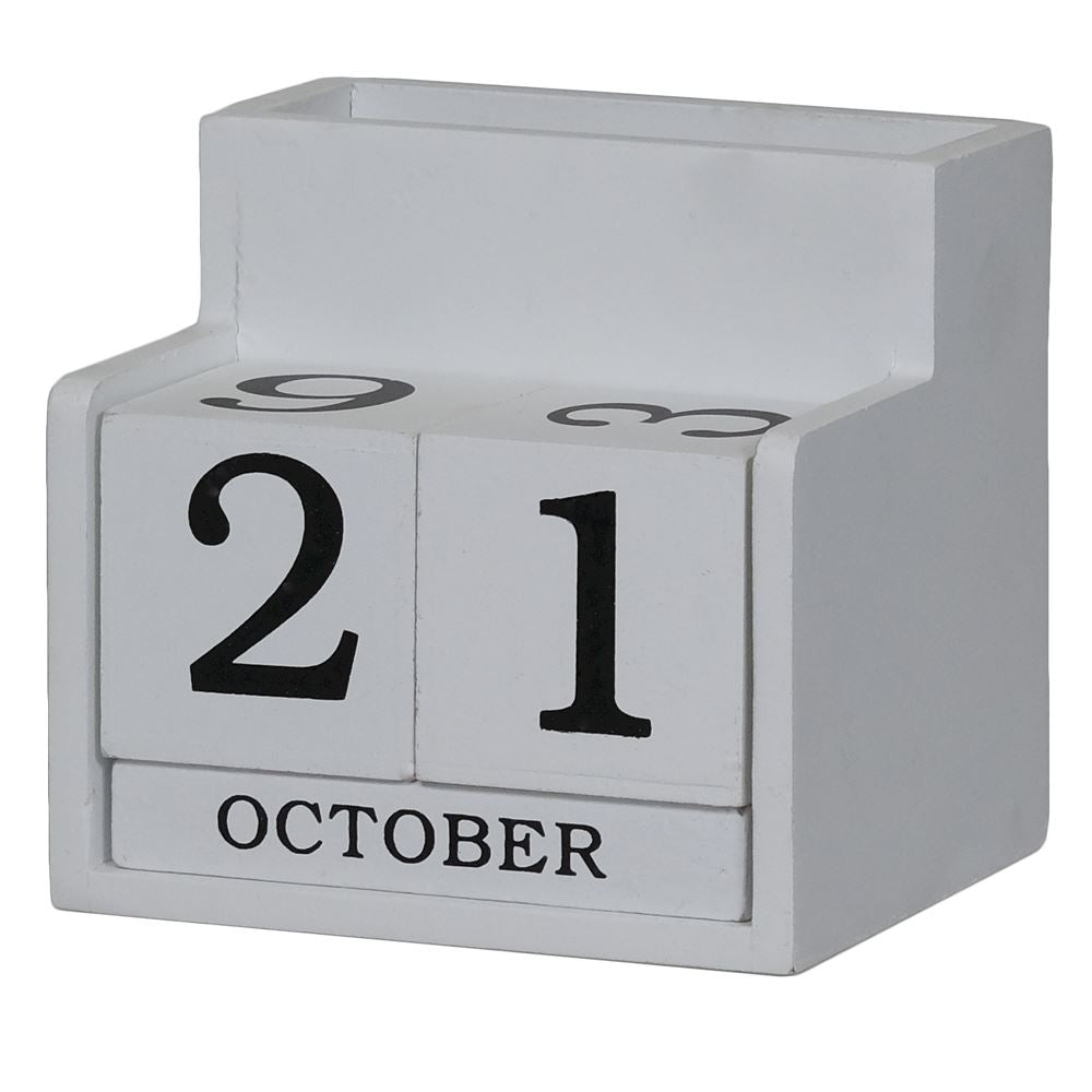 Premium Classic Wooden Perpetual Desk Calendar