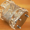 Luxury Ice Gold Metal & Crystal Makeup Brush Holder (Random Design)