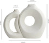 Nordic Eclipse 2-Piece Interlocking Ceramic Vase Set
