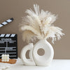 Nordic Eclipse 2-Piece Interlocking Ceramic Vase Set