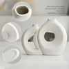 Nordic Eclipse 2-Piece Interlocking Ceramic Vase Set