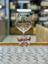 Luxury Bow Stem Goblet Glass – Elegant Crystal Wine & Mocktail Glass