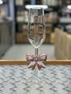 Luxury Bow Champagne Flute Glass – Elegant Crystal Toasting Flute