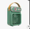 Vintage Desktop Evaporative Air Cooler – 3-in-1 Rechargeable Mini Spray Fan & Humidifier