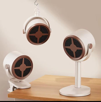 2-in-1 Rechargeable Air Purifier & High Wind Desktop Fan