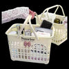 Portable Plastic Organizing Carry Basket with Handle