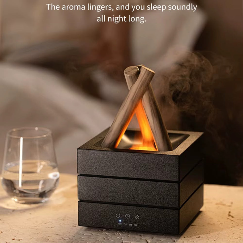 Simulation Campfire Flame Aroma Diffuser & Ultrasonic Humidifier