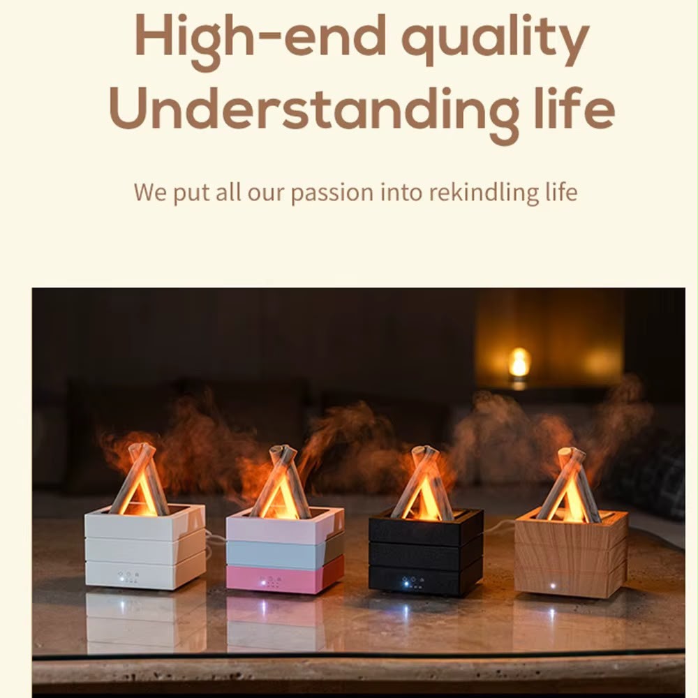 Simulation Campfire Flame Aroma Diffuser & Ultrasonic Humidifier