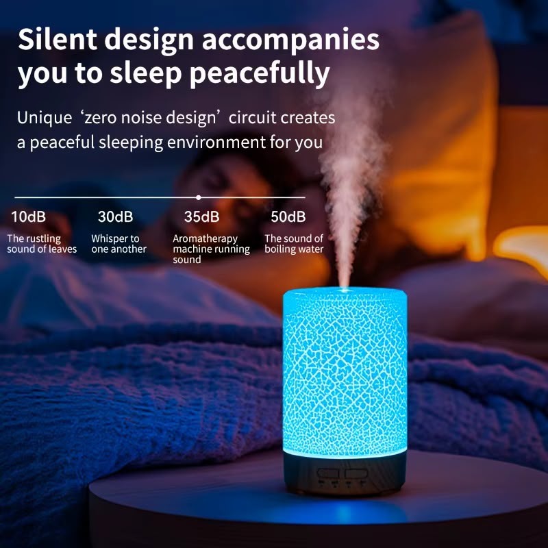 Smart USB Ultrasonic Aroma Diffuser & Cool Mist Humidifier