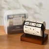 Luxury Rotating Wheel Perpetual Desk Calendar Ornament