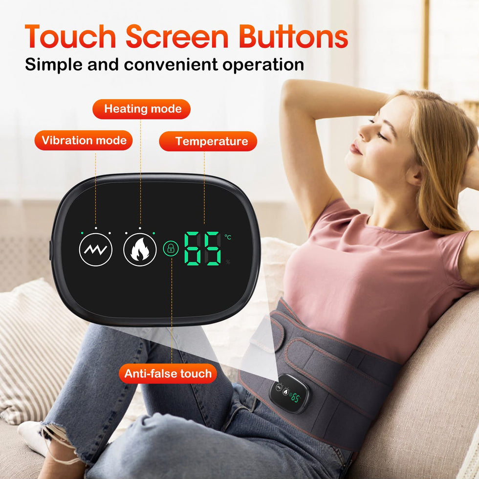 Infrared Heating & Electric Vibration Waist Massager Belt