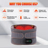 Infrared Heating & Electric Vibration Waist Massager Belt