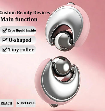 Mini Cold Massage Facial Ice Globes & Firming Roller