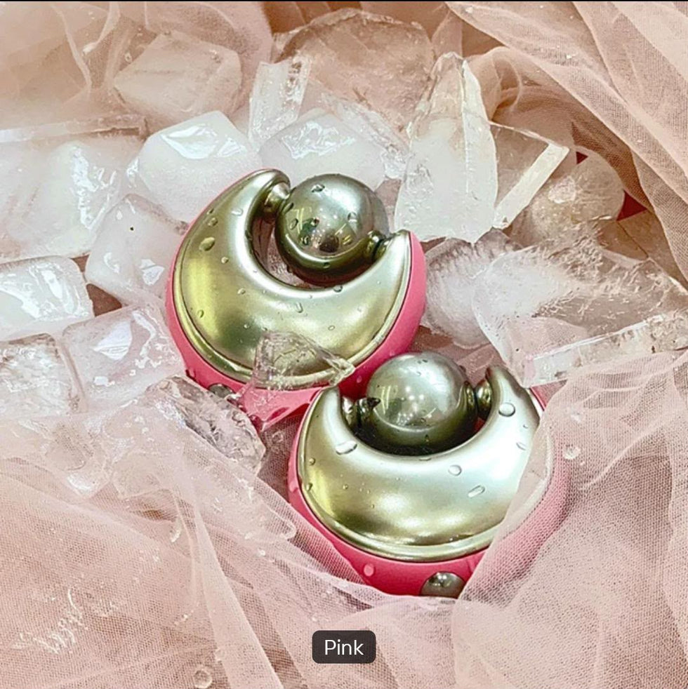 Mini Cold Massage Facial Ice Globes & Firming Roller