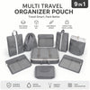 9pc Travel Packing Cubes - Ultimate Luggage Organizer Set
