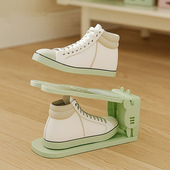 Space-Saving Adjustable Double Deck Shoe Rest (1 Pair)