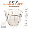 Self-Adhesive Clear Acrylic Wall Hanging Storage Basket