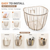 Self-Adhesive Clear Acrylic Wall Hanging Storage Basket