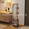 Multi-Functional Round Clothes Drying Stand with Socks Clips