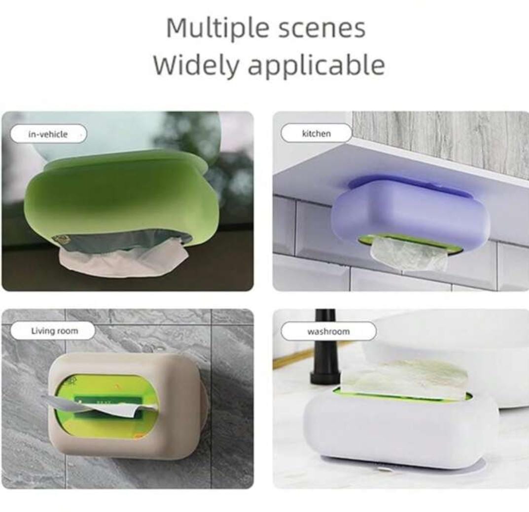 Collapsible Silicone Tissue Box Holder