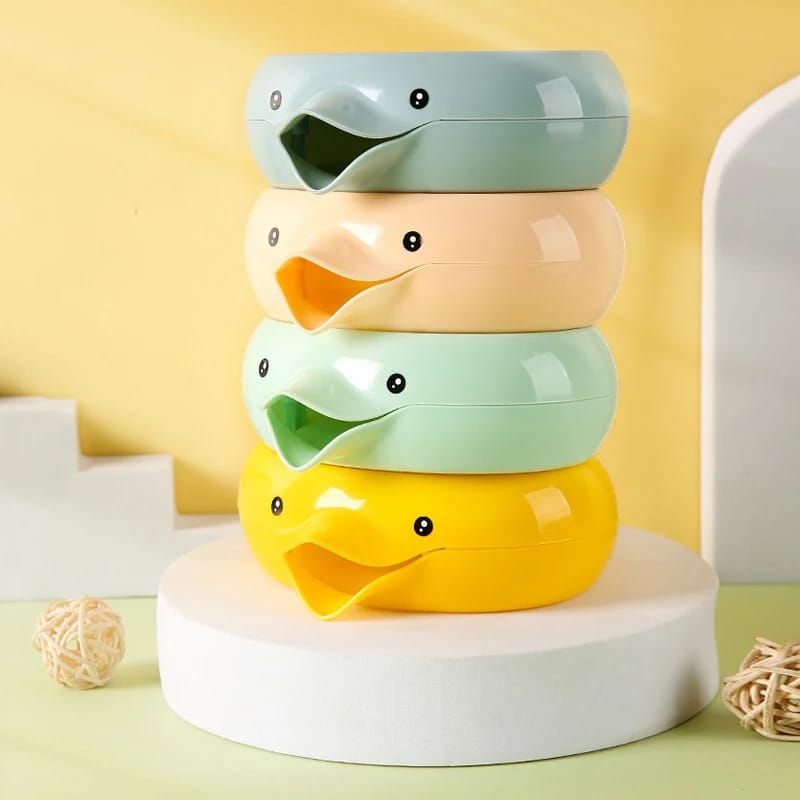 Duck-Shaped Self-Draining Soap Dish Holder