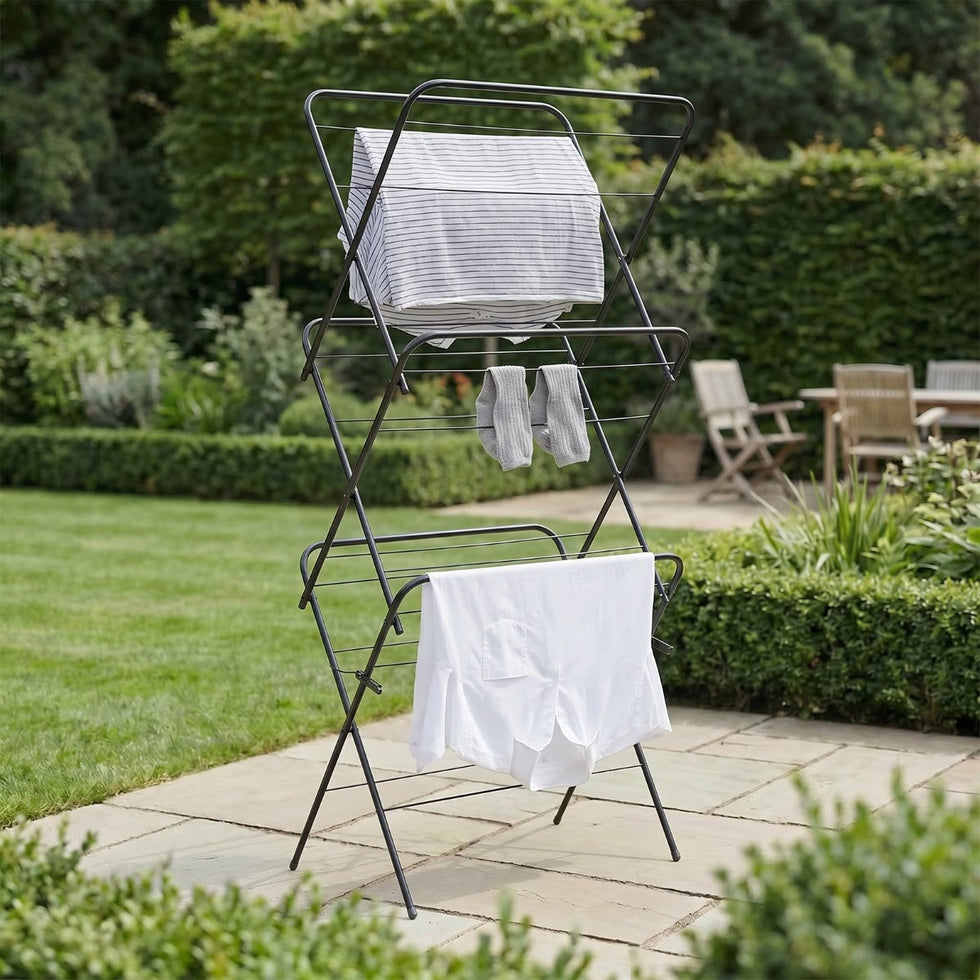 Premium 3-Tier Zigzag Clothes Drying & Airer Rack